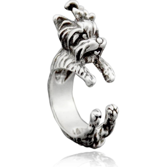 YORKIE RING DOG Lover Ring Yorkshire Terrier Ring - Picture 2 of 6